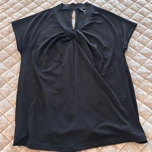 Banana Republic Black Keyhole Blouse
